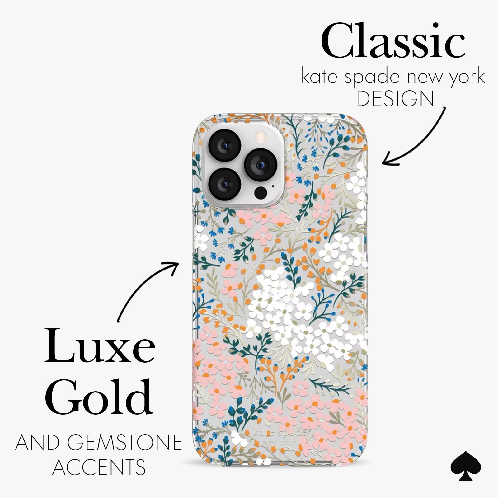 Amazon.com: kate spade new york iPhone 13 Pro Max Case / iPhone 12